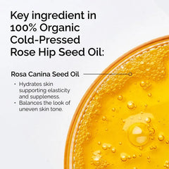 100% Organic Cold-Pressed Rose Hip Seed Oil